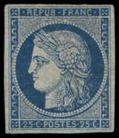 (*) EMISSION DE 1849 - 4a   25c. Bleu Foncé, * Gomme Non Originale, Aspect TB - 1849-1850 Ceres