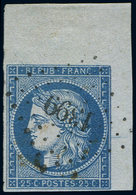 EMISSION DE 1849 - 4    25c. Bleu, Cdf, Obl. PC 1399, Superbe. C - 1849-1850 Ceres