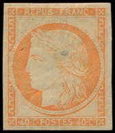 * EMISSION DE 1849 - R5g  40c. Orange, REIMPRESSION, TB - 1849-1850 Ceres