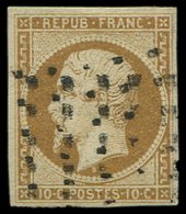 PRESIDENCE - 9    10c. Bistre-jaune, Obl. GROS POINTS, TB. C - 1852 Louis-Napoleon