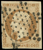 PRESIDENCE - 9a   10c. Bistre-brun, Oblitéré ETOILE, TB. C - 1852 Louis-Napoleon