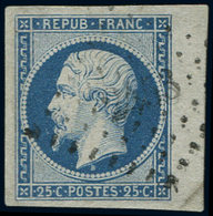 PRESIDENCE - 10   25c. Bleu, Petit Bdf, Oblitéré PC, Superbe - 1852 Louis-Napoléon