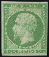 * EMPIRE NON DENTELE - 12a   5c. Vert-jaune, Frais Et TB - 1853-1860 Napoleon III