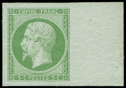 (*) EMPIRE NON DENTELE - 12    5c. Vert, Bdf, Grandes Marges, TTB. C - 1853-1860 Napoleon III