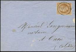 Let EMPIRE NON DENTELE - 13B  10c. Brun Clair, T II, Obl. Càd (G) PARIS (G) 19/2/62 S. LSC, TTB - 1853-1860 Napoleone III