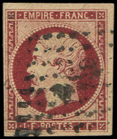 EMPIRE NON DENTELE - 18a   1f. Carmin Foncé, Oblitéré PC, TB - 1853-1860 Napoleon III