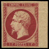 * EMPIRE NON DENTELE - R18d  1f. Carmin, REIMPRESSION, Bdf, Quasiment **, TTB - 1853-1860 Napoleon III