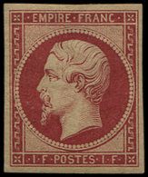 * EMPIRE NON DENTELE - R18d  1f. Carmin, REIMPRESSION, Frais Et TB - 1853-1860 Napoleon III