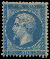 * EMPIRE DENTELE - 22   20c. Bleu, Frais Et TB. C - 1862 Napoléon III