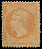 * EMPIRE DENTELE - 23   40c. Orange, TB - 1862 Napoleone III
