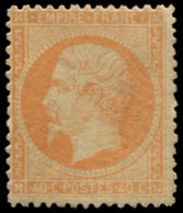 * EMPIRE DENTELE - 23   40c. Orange, TB - 1862 Napoléon III