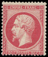 * EMPIRE DENTELE - 24   80c. Rose, Frais Et TB - 1862 Napoleone III