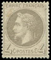 ** EMPIRE LAURE - 27B   4c. Gris, T II, TB - 1863-1870 Napoleon III With Laurels