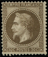 * EMPIRE LAURE - 30h  30c. Brun, FOND LIGNE, Décentré, Sinon TB. J - 1863-1870 Napoleon III With Laurels