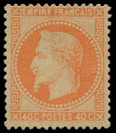 * EMPIRE LAURE - 31b  40c. Orange Vif Sur Paille, Forte Ch., Sinon TB - 1863-1870 Napoléon III Con Laureles