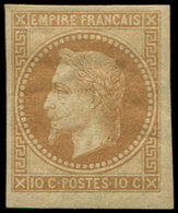 * EMPIRE LAURE - R28Aa 10c. Bistre Clair, ROTHSCHILD, TB. C - 1863-1870 Napoléon III Lauré