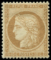 * SIEGE DE PARIS - 36   10c. Bistre-jaune, Frais Et TB - 1870 Siege Of Paris