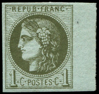 ** EMISSION DE BORDEAUX - 39C   1c. Olive, R III, Bdf, TB - 1870 Emission De Bordeaux