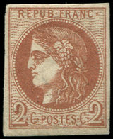 * EMISSION DE BORDEAUX - 40B   2c. Brun-rouge, R II, TB. C Et Br - 1870 Emisión De Bordeaux