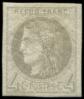 * EMISSION DE BORDEAUX - 41B   4c. Gris, R II, TB. C - 1870 Emisión De Bordeaux