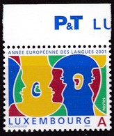 2001 Luxemburg, 1543, Europäisches Jahr Der Sprachen. MNH ** - Nuevos