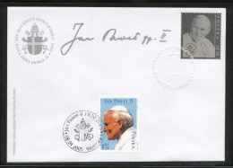 SUMMER SALE POLAND VATICAN FDC 2003 POPE JOHN PAUL JP2 JPII 25 YRS SILVER STAMP ALSO TIED FUNERAL DAY STAMP FDI TYPE 1 - Briefe U. Dokumente