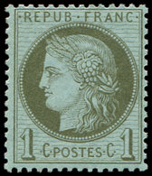 * CERES DENTELE - 50    1c. Vert-olive, Quasiment **, TB - 1849-1876: Classic Period