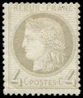 * CERES DENTELE - 52    4c. Gris, Décentré, Sinon TB. Br - 1849-1876: Periodo Clásico