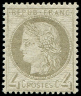 * CERES DENTELE - 52a   4c. Gris-jaunâtre, Infime Ch., Bon Centrage, TB - 1849-1876: Periodo Clásico