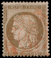 CERES DENTELE - 55b  15c. Brun Sur Rose, ERREUR, Obl. Càd ROUGE, RR Et TB. Certif. Calves - 1849-1876: Periodo Classico