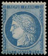 * CERES DENTELE - 60B  25c. Bleu, T II, Frais Et TB. J - 1849-1876: Periodo Classico