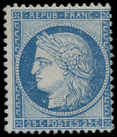(*) CERES DENTELE - 60B  25c. Bleu, T II, TB - 1849-1876: Periodo Classico