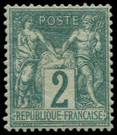 * TYPE SAGE - 62    2c. Vert, Bien Centré Et TB. C - 1876-1878 Sage (Type I)