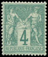 ** TYPE SAGE - 63    4c. Vert, Bien Centré, TB. Br - 1876-1878 Sage (Type I)