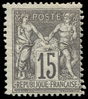 * TYPE SAGE - 66   15c. Gris, Décentré, Sinon TB - 1876-1878 Sage (Type I)