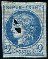 (*) ESSAIS -  51 : 2c. Bleu, Coussinet D'impression, TB - Other & Unclassified