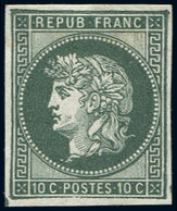 (*) ESSAIS -  1876 : Projet Gaiffe, 10c. Vert Sombre, TB - Otros & Sin Clasificación