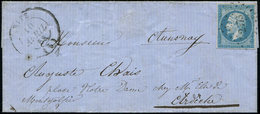 Let OBLITERATIONS PAR DEPARTEMENTS - 5/BASSES ALPES N°14A Obl. PC 2673 S. LAC, Càd T24 RIEZ 10/4/58, TB - 1849-1876: Classic Period