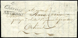 Let OBLITERATIONS PAR DEPARTEMENTS - 43/LOIRET Cursive 43/Chevilly/ARTENAY Sur LAC De 1828, TB - Otros & Sin Clasificación