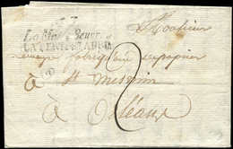 Let OBLITERATIONS PAR DEPARTEMENTS - 43/LOIRET Cursive 43/La Motte Beuvron/LA FERTE St AUBIN Sur LAC De 1827, TB - Otros & Sin Clasificación