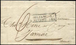 Let OBLITERATIONS PAR DEPARTEMENTS - 43/LOIRET Cachet D'Essai ORLEANS 43/16 FEVRIER 1828 Sur LAC, TB - Otros & Sin Clasificación