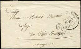 Let OBLITERATIONS PAR DEPARTEMENTS - 51/MAYENNE Cursive 51/ST MARTIN/DE-CONNEE Sur LAC, Càd T13 MAYENNE 28/1/54, TB - 1849-1876: Classic Period