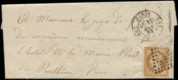 Let LETTRES DE PARIS - N°13B Obl. Los. HS2 S. LAC, Càd T1528 PARIS HS2 13/5/62, TB - 1849-1876: Periodo Clásico