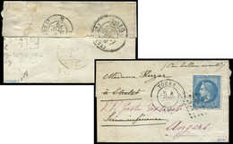 Let BALLONS MONTES - N°29B Obl. GC 3997 S. LSC, Càd T17 TOURS 4/11/70, Au Verso Càd PARIS Au HAVRE 5/11, Bureau De Passe - War 1870