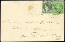 Let AFFRANCHISSEMENTS DE SEPTEMBRE 1871 - N°42B Pet. Déf. Et N°37 20c., Obl. AS.NA S. Env., Càd VERSAILLES ASSEMBLEE NAT - 1849-1876: Periodo Clásico