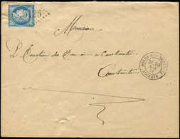 Let LETTRES ET OBLITERATIONS D'ALGERIE - N°60C Obl. GC 5125 S. Env., Càd BORDJ-BOU-ARRERIDJ 20/11/74, TB - 1849-1876: Classic Period