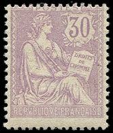 ** EMISSIONS DU XXème SIECLE - 128   Mouchon Retouché, 30c. Violet, TB - Unused Stamps