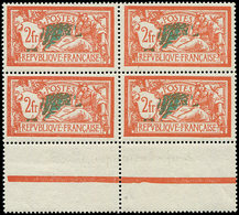 ** EMISSIONS DU XXème SIECLE - 145   Merson,  2f. Orange Et Vert-bleu, BLOC De 4 Bdf, Bon Centrage, TB - Unused Stamps