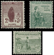 ** EMISSIONS DU XXème SIECLE - 148/50 1ère Série Orphelins, TB - Unused Stamps