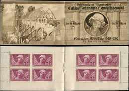 ** EMISSIONS DU XXème SIECLE - 256   Sourire De Reims, 1f.50 + 3f.50, Carnet De 8 T., Pt D'adh. S. 1 Ex., Sinon TB - Unused Stamps